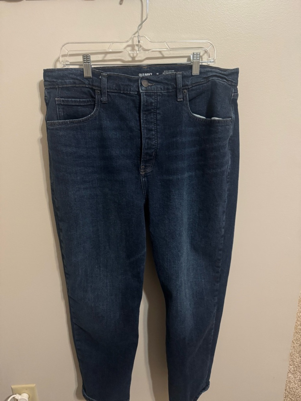 Old Navy Womens Sky Hi Straight Jeans size 16